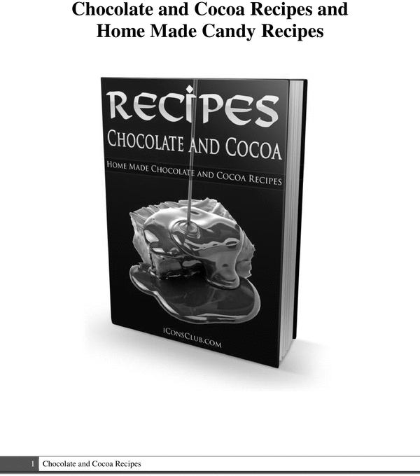 Product picture Chocolate And Cocoa Recipes